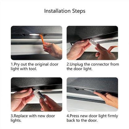 Car Door Logo Lights Puddle Lights Compatible with Forester Outback Ascent Legacy LED Projector Door Shadow Light Accessories (P1)