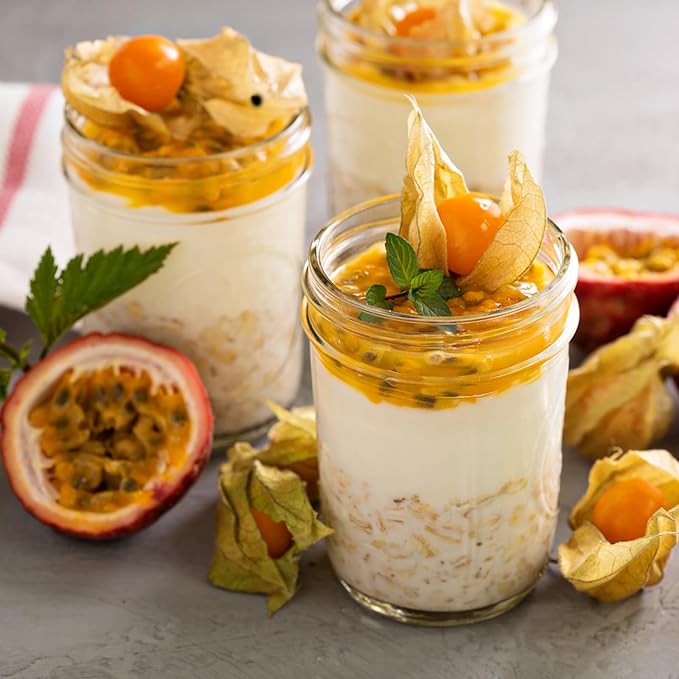SPANLA Mason Jars 8 oz, 24 Pack Canning jars 8 oz Jelly Jars With Regular Lids and Bands, Half Pint Glass Jars Ideal for Jam, Honey, Wedding Favors, Shower Favors