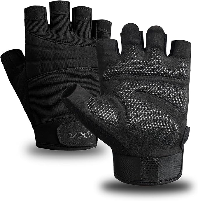 VWX Anti-Slip Gel Palm Workout Gloves for Men and Women - with Sweat-Wicking Fabric for Gym,Weight Lifting, Cycling, Weightlifting, Exercise, Climbing