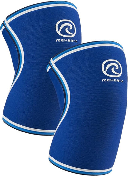 Rehband Original Knee Sleeve 7mm Neoprene Compression Knee Support, Ideal for Weightlifting, Powerlifting, Strongman & Fitness